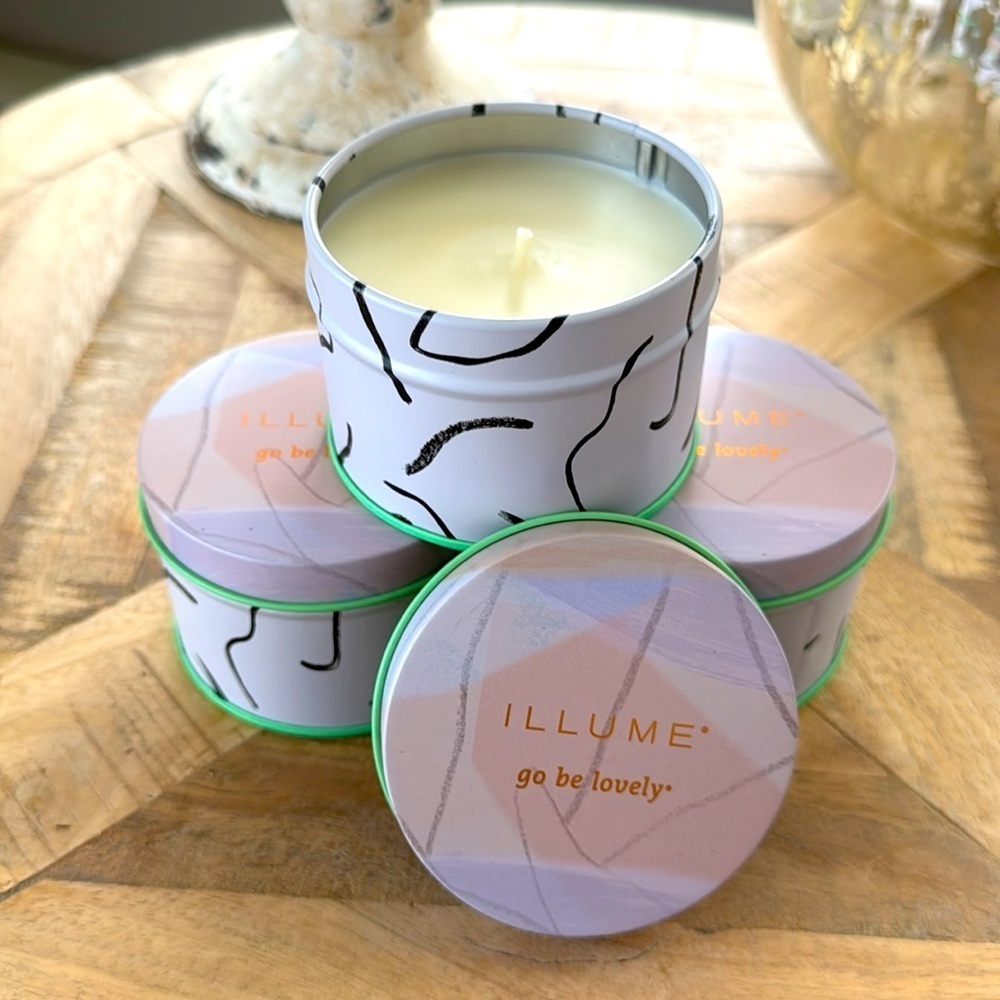 Illume Coconut Milk Mango Fleur Tin Candle Bundle of 3 — 4.2oz NWT